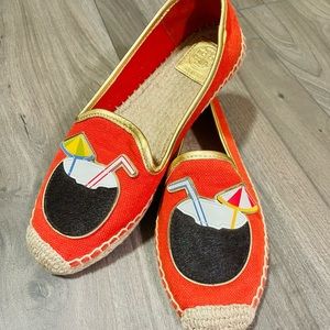 Tory Burch Coconut Drink Patch Espadrilles
